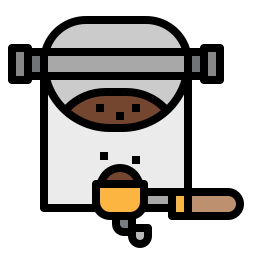 preparación de café icono