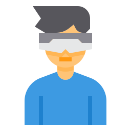 Virtual glasses icon