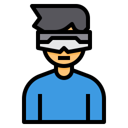 Virtual glasses icon