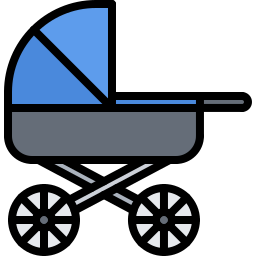 carrinho de criança Ícone