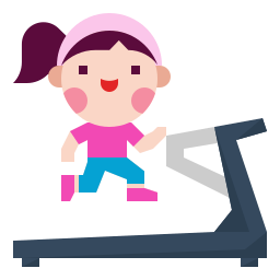Treadmill machine icon