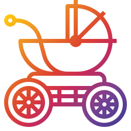 wózek dla dziecka ikona