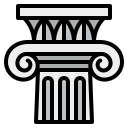 pilares iônicos Ícone