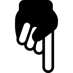 Pointing down icon