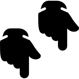 Pointing down icon
