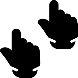 Pointing up icon
