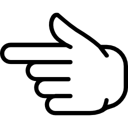Pointing left icon