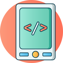 Mobile coding icon