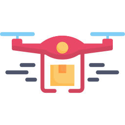 consegna con droni icona