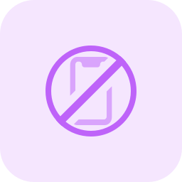 No smartphones icon