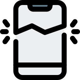 Broken smartphone icon