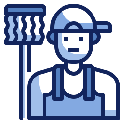 Cleaning staff icon