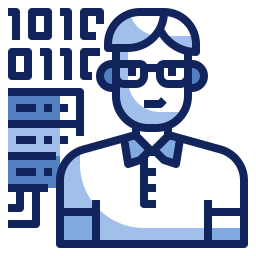 científico de la computación icono