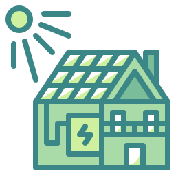 casa solare icona
