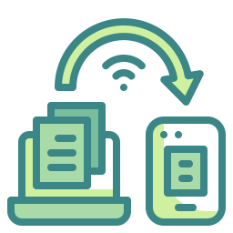 transferencia de datos icono