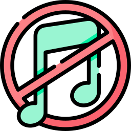 No music icon