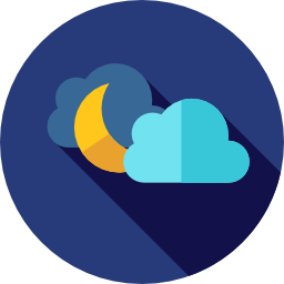 Cloudy night icon