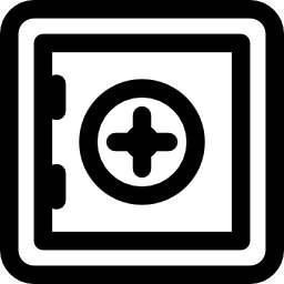 cassetta di sicurezza icona