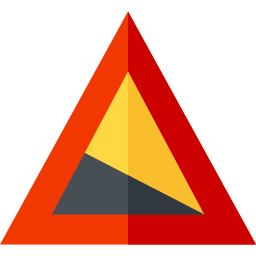 Steep descent icon