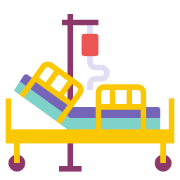 Hospital bed icon