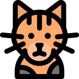 gato de bengala icono