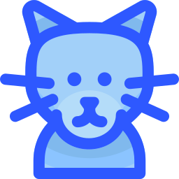 Russian blue cat icon