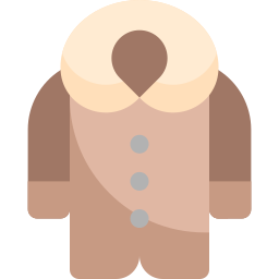 abrigo de piel icono