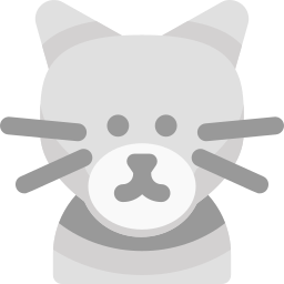 Russian blue cat icon