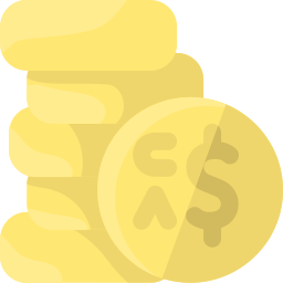dollar munt icoon