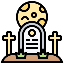 cimetière Icône