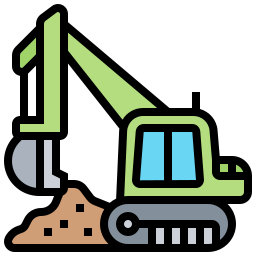 Construction machine icon