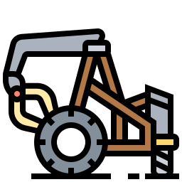 máquina de construcción icono