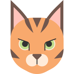 gato de bengala Ícone