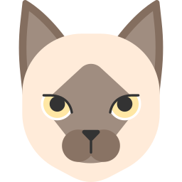 gato birmano icono