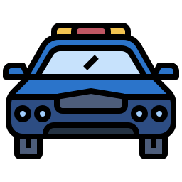 auto della polizia icona