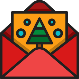 Christmas card icon