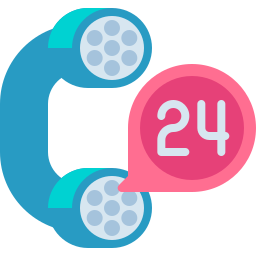 24 hours support icon