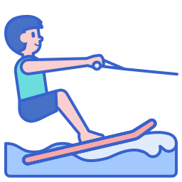 waterskiën icoon
