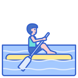 tavola da paddle icona