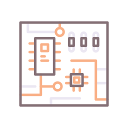 scheda di circuito icona