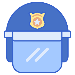 Police helmet icon
