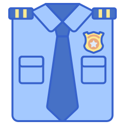uniforme della polizia icona
