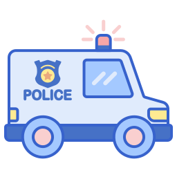 fourgon de police Icône