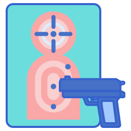 Shooting range icon