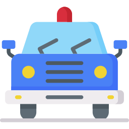 voiture de police Icône