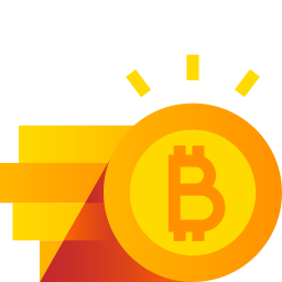 símbolo de bitcoin icono