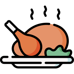 Roasted chicken icon