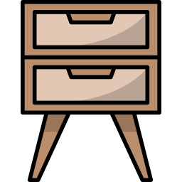 Bedside table icon