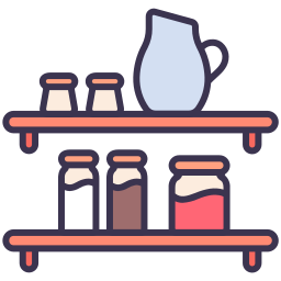 Kitchen shelf icon