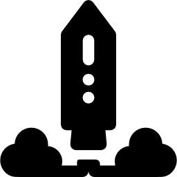 cohete espacial icono